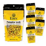Eden Pumpkin Seeds Dry Roasted Salted, 4.0 OZ (Pack - 6)