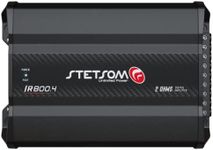Stetsom IR 800.4 Compact 2 Ohms Digital Multi Channel Amplifier 800 Watts RMS 4 Channels 2Ω Stable Full Range HD Sound Quality Car Stereo MD Crossover HPF LPF Bass Boost Front Rear Bridge Speakers