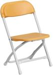 Flash Furniture Kids Yellow Plastic Folding Chair