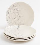 miah decor Ceramic Dinner Plates Set of 4 Handcrafted Dining Plates Full Plates for Home Kitchen and Restaurant Microwave Dishwasher Safe Size 10 Inches