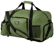 Andes 40 Litre Olive Green Sports Gym Travel Bag Shoulder Holdall Luggage, Includes Shoe Pocket, Drinks Pocket and Adjustable Shoulder Strap