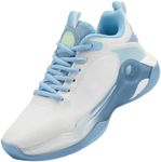 Beita Basketball Shoes for Women Fashion Sneakers Sport Shoes Anti Slip Breathable,White Blue, 5