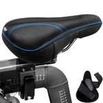 X Wing Bike Seat Cushion Padded with Memory Foam, Bicycle Saddle Soft for Men Women, Comfort Exercise Cycle Seats Cover Padded Fits Stationary Bikes, Spin, for Indoor and Outdoor Cycling