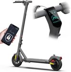 Smart Electric Scooter for Adults - Max 18.6 Mile Range and 15.5Mph for 350W Moter, Auto-Sensing Automatic Headlamps,Headlight & Taillight Foldable, Cruise Control System E Scooter - A5004