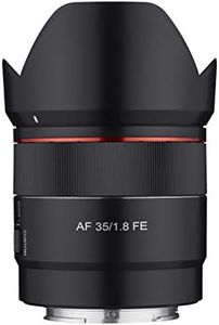 Samyang 35mm F1.8 Auto Focus Compact Full Frame Wide Angle Lens for Sony E Mount, Black (SYIO3518-E)