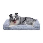 Gosipeya Large Dog Bed Calming Dog Couch, Egg Foam Dog Sofa Bed, Orthopedic Dog Bed with Comfy Faux Fur, Removable Washable Cover (Large)