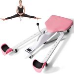 ARJEX Leg Stretcher Machine, Split Machine for Flexibility, Heavy Duty Stretching Equipment 330lbs Load Bearing for Dance, Yoga, Ballet, Martial Arts, Gym, Leg Training Equipment with Timer, Pink