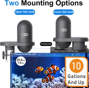 Wolmds WiFi Automatic Fish Feeder with HD Camera – App Control, 230ml, Dark Grey