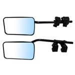 LC-AUTO Towing Mirrors Caravan 2Pack External Motorhome Wind Mirrors with Adjustable Clamp Mirror Extensions for Car Van RV SUV Trailers Trucks(Left & Right)