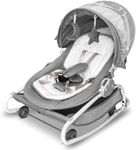 4-in-1 Electric Baby Swing for Infants, Baby Bouncer Seat, Infant Swing with 3 Distance Modes, 16 Preset Melodies, Removable Rocker, No Power Bank Included