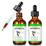 Dog Antibiotics,Antibiotics for Dogs, Natural Dog Antibiotics Supports Dog Allergy & Itch Relief, Yeast Infection Treatment for Dogs Dog Supplies Antibiotics Bacon Flavor - 60ml (120ml)