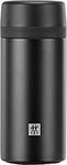 ZWILLING Thermo Vacuum Insulated Thermo Beverage Flask, Reusable Water Bottle 420 ml, Stainless Steel/Black