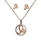 Glamlife Stylish Anti Tarnish Zodiac Pendants with chain for Girls & Women (Leo)