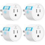 EIGHTREE Smart Plug Alexa, Smart Outlet, Works with Alexa, Google Home and SmartThings, WiFi Smart Plugs with APP Remote Control and Timer Function, 2.4GHz Wi-Fi Only, Prise Intelligente, 4Packs