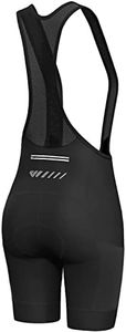Lo.gas Cycling Bibs Women Padded Bike Shorts Womens Bicycle Shorts with Padding 4D Biking Pants with Mesh Pockets