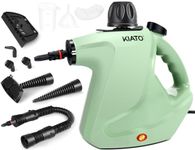 Kiato Handheld Steam Cleaner, 10 in 1 Steamer for Cleaning, Upholstery Steam Cleaner for Surface Cleaning Home, Sofa, Bathroom, Car, Office, Green