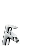 hansgrohe Focus bidet tap, push-open waste, chrome