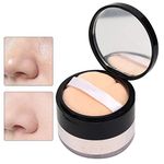 Soft Mat Loose Powder, Transparent Fixing Powder for a matt finish, Loose Powder Oil Control Long-lasting, moisturizing make-up setting powder(07#Tender skin)