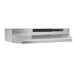 Broan F403004 30-Inch Two-Speed 4-Way Convertible Range Hood, Stainless Steel