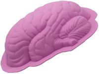 DOITOOL Silicone Mold 1 Pc Brain Shaped Halloween Cake Mould Baking Tools (Pink)