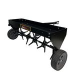 Brinly PA-42BH-A Tow Behind Plug Aerator with Folding Easy-Store Tow Bar, 42"