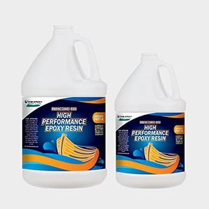 Marine Boat Epoxy Resin for Repairs, Construction, High Performance Coating, 2 Part epoxy kit, UV Stable, Non Yellowing, Chemical and Salt Resistant -1.5 Gallon Kit