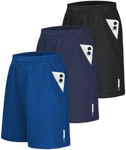 Little Beauty 3 Pack Mens Athletic Shorts Fast Dry Lightweight Mens Basketball Shorts with Pockets Running Gym Shorts 2XL