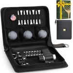 Golf Fathers Day Dad Gifts for Men from Daughter Son Wife - Golf Accessories Set includes Golf Balls, Golf Tees, Golf Divot Tool, Rangefinder, Golf Scorer, Ball Marker & Hat Clip in Hi-End Case