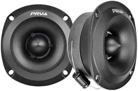 PRV Audio Super Tweeters for Car Audio, 3.5 Inch Bullet Tweeters Pair 240 Watts, PRV Tweeter TW350Ti-4 Slim Titanium Bullet PRO Shallow Tweeters Speakers 4 Ohm - Ultra Slim Easy to Mount Tweeters