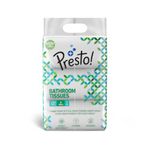 Amazon Brand Presto! 2 Ply Toilet Tissue Paper 1380 pulls| 230 Pulls X 6 packs |100% Natural Virgin Cellulose Fiber