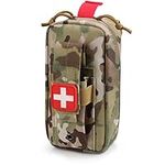 LIVANS Tactical MOLLE Medical Pouch, EMT First Aid Pouch IFAK Trauma Kit Everyday Carry Survival Bag Include Cross Patch