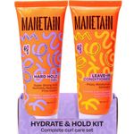 MANETAIN Hydrate & Hold Curl Kit | Leave-in Conditioner 100ml & Hard Hold Gel 100ml for Curly Hair | Long-Lasting Definition, Frizz Control & Moisture for All Hair Types | Vegan, Paraben-Free, CG-Friendly Styling Duo