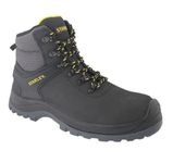 NEW MENS STANLEY NOVA SAFETY STEEL TOE CAP WORK APPRENTICE LIGHWEIGHT LEATHER BOOTS ANKLE SHOES (BLACK, uk_footwear_size_system, adult, men, numeric, medium, numeric_9)