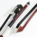 Brazilwood French Style Double Bass Bow 3/4 Size Well-handmade Deep and Powerful Sound