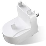 Wall Charger Cordless for Braun Oral B Electric Toothbrush,Wall Mount Charger Base for Braun Oral B Pro 300 400 500 1000 Smart Series,Inductive Charging,Portable Travel with IPX7 Waterproof White