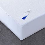 Home Sweet Home UK 30CM 12” Deep Terry Towel Waterproof Mattress Protector Double Bed Non-Allergenic Machine Washable Double Bed Mattress Protector Sheet Double Mattress Cover Fitted