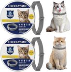 2 Pack Cat Collar for Infections Prevention, Waterproof & Adjustable Cat Collars with Gentle Soothing Scents, Natural Essential Oils Collar, 16-Month Protection for Cats Over 7 Weeks