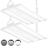 CINOTON 2FT 165W/110W/80W LED Shop Light with 22275LM, 0-10V Dimmable Linear High Bay Lighting, 120-277V Power Tunable Commercial Hanging Lights for Garage Office Warehouse Workshop UL Listed 2 Pack