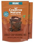 Gluten Free Cake Mix | Creative Nature Vegan Brownie Mix | Gluten Free, Nut Free, Dairy Free Baking Mix | Top 14 Allergen Free | 2 Pack