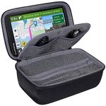 co2CREA Universal Storage GPS Case for 6"-7" TomTom Car Sat Nav GO Classic 6 Inch 610 620 6200,Expert/Discover,Garmin Drivesmart 76 7 Inch,Compatible for Charger, Cables and Suction cup