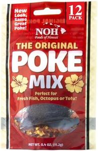 NOH Hawaiian Poke Mix, 0.4 oz Packet (Pack of 12) - Island-Style Poke Seasoning Mix made w/Ogo Seaweed, Hawaiian Salt, and Chili Pepper, perfect for Ahi Tuna, Seaweed Salad, Octopus, Tofu, and More