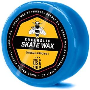 Fireball SuperSlip Pro Skateboard Wax for Rails - USA Made Skate Curb Wax for Scooters Aggressive Inline and Skateboards - Custom Formula Professional Skate Wax (Blue)