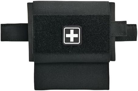 2-in-1 Micro Med Kit Medical Pouch Tactical Mini First Aid Pouch Empty Small IFAK Pouch Compact Medical Pouch EDC Bag with Tourniquet Holder |MOLLE Belt IFAK Micro Trauma Kit Pouch