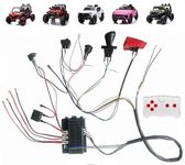 12 Volt High Power Power Wheel Harness Kit,Self-Made Children Electric Car Full Set for Wires DIY Modified Switches and Weelye 2.4G Remote Controller Kit Power Wheel Replacement Parts