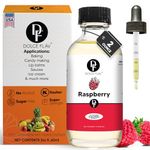 Raspberry Flavor Concentrate for Food & Cosmetics – 2 Oz. Multipurpose Raspberry Flavoring Oil for Lip Gloss, Pastries, & Candies in Glass Bottle – Confection & Candy Flavoring Oils by Dolce Foglia