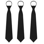 Mantieqingway Ties for Women, Pre-tied Zipper Tie Girls/Boys Adjustable Neckties for Uniforms, School, JK Cosplay, Accessory, Zipper Set-01, 8*35cm