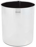 Brabantia 181207 Classic Waste Paper Bin Open Top, 7 Litre - Brilliant Steel