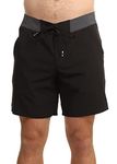 O'Neill Men's Solid Freak Board Shorts, mens, Shorts, 1A3110, black out, 29W Regular