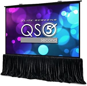 Elite Screens QuickStand 5-Second Series, 163-INCH 4:3, Manual Pull Up Projector Screen, Movie Home Theater 8K / 4K Ultra HD 3D Ready, 2-YEAR WARRANTY, QS163VD