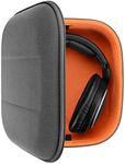 Geekria Shield Headphones Case Compatible with Sennheiser HD 400S, HD660s, HD 560S, Large-Sized Over-Ear Headphones, Replacement Hard Shell Travel Carrying Bag with Cable Storage (Microfiber Grey)